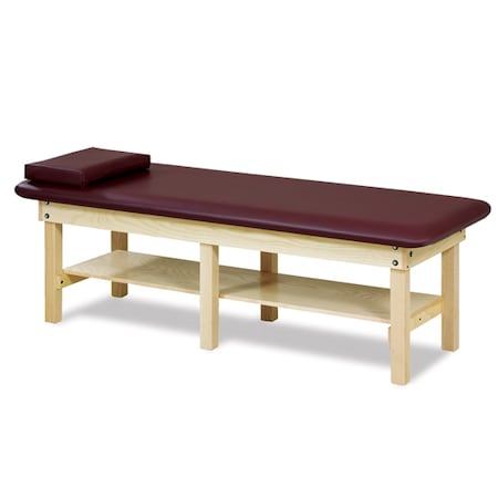 Low Height Bariatric Treatment Table, Dark Cherry Finish, Country Mist